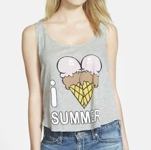 Wild fox I love summer tank top
